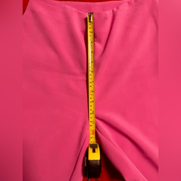 Sincerely Jules Vibrant Pink High Waisted Flare pants with matching crop top set - Picture 6 of 10